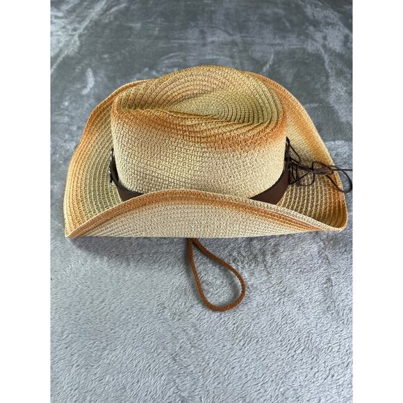 Lucky 7 USA Straw Cowboy Hat Longhorn Western Cowgirl One Size main image 7